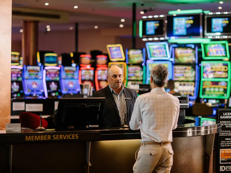 Member services desk at Country Club Casino