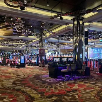 Spacious gaming floor at Crown Melbourne