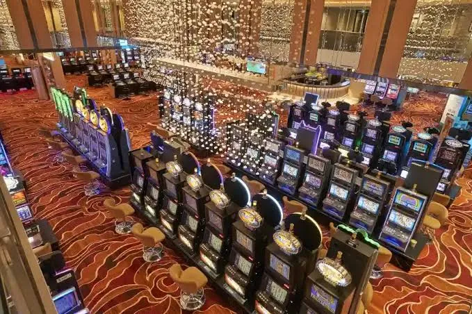 Slot machine area at Crown Melbourne