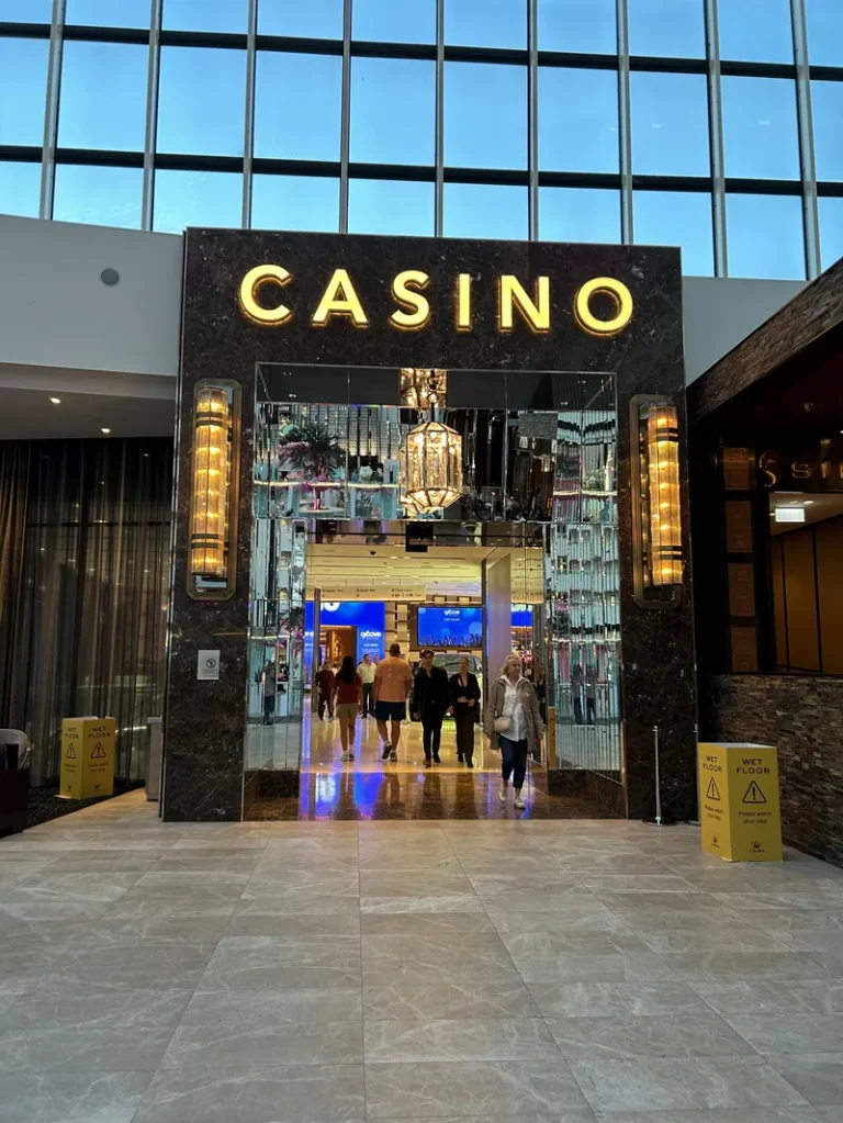 Main casino entrance at Crown Perth