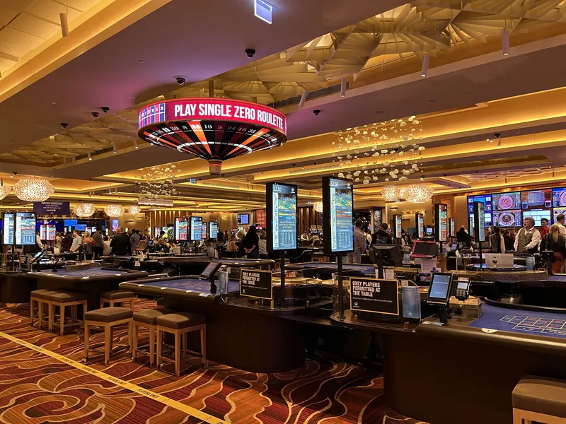 Table games area at Crown Perth