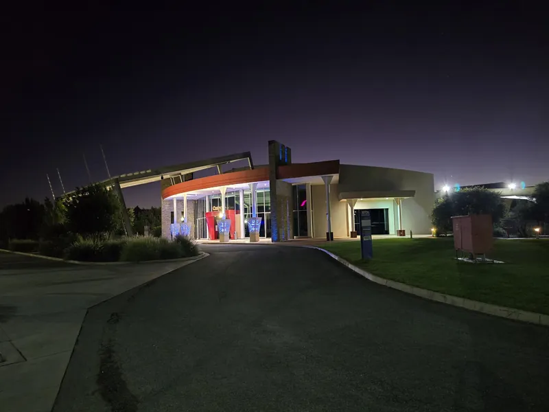 Lasseters Hotel Casino exterior at night