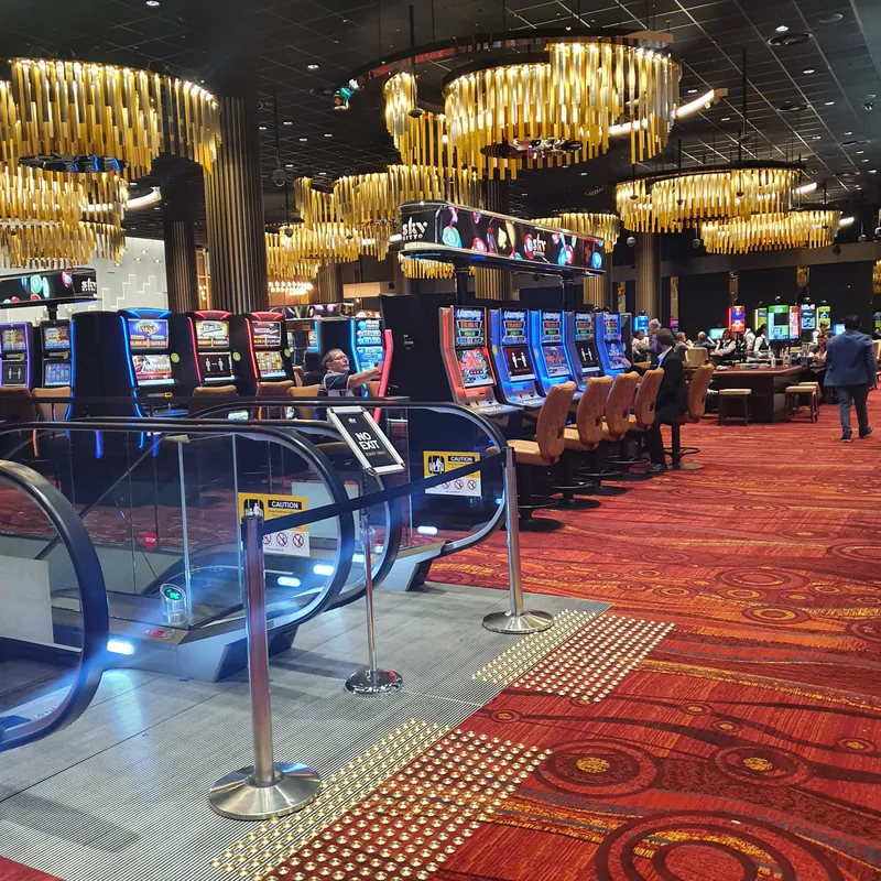 Slot machine floor at SkyCity Adelaide