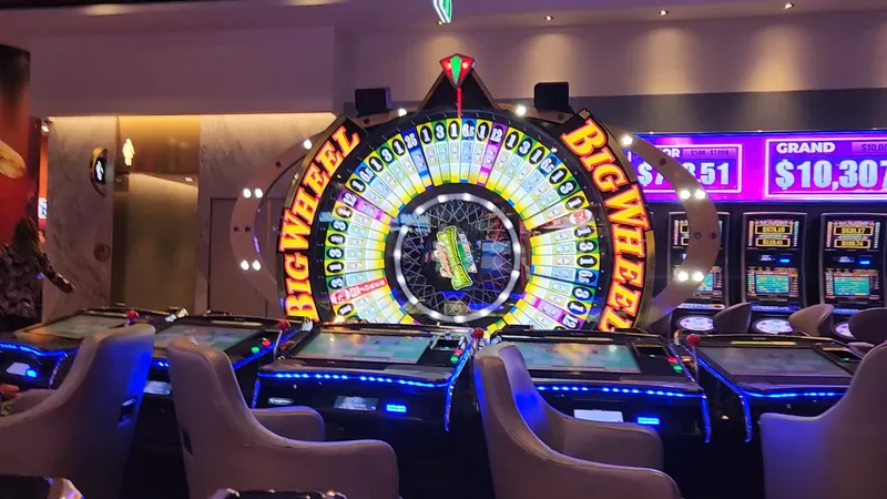 Illuminated prize wheel at The Star Gold Coast