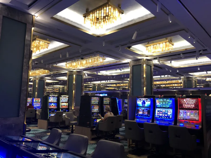 Rows of slot machines at The Star Gold Coast