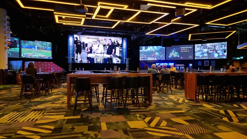 Sports bar with large screens at The Star Sydney