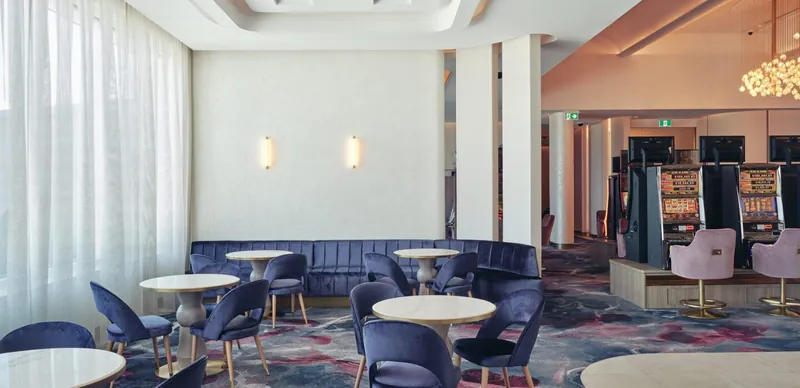 Bright casino lounge at The Ville Resort-Casino