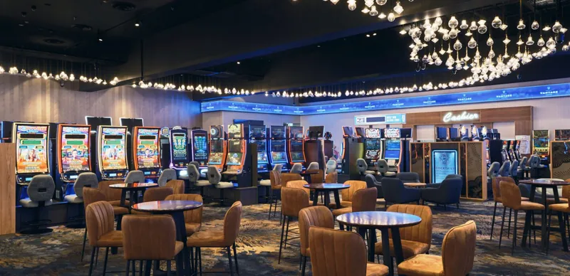Gaming lounge with slot machines at The Ville Resort-Casino