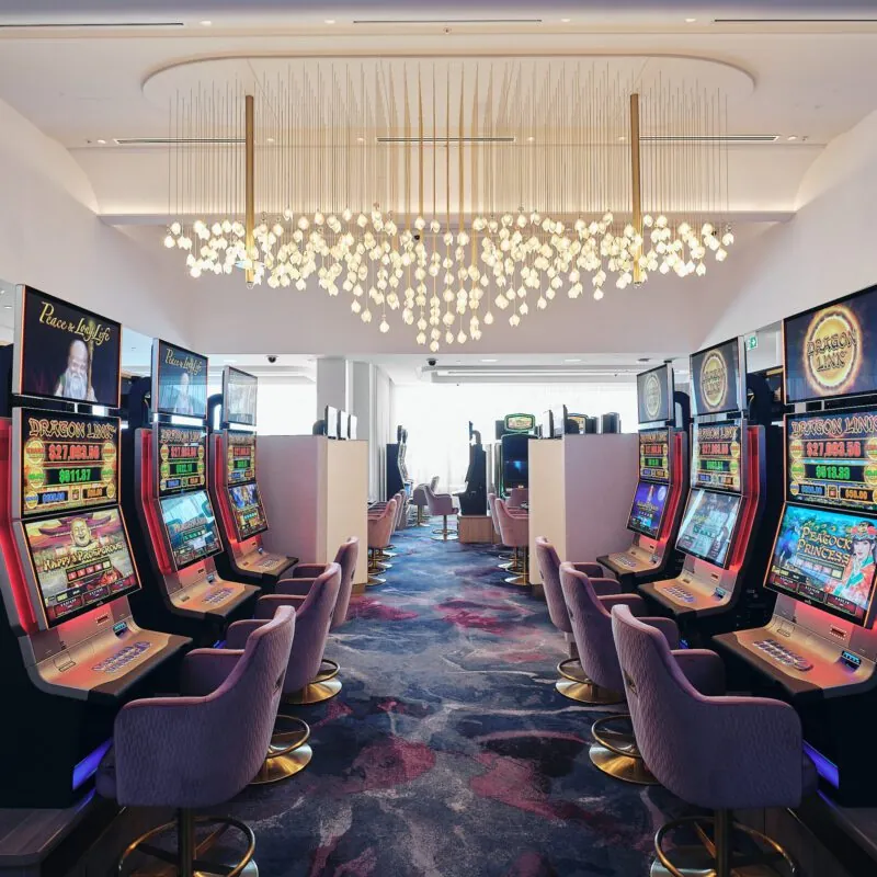 Slot machine aisle at The Ville Resort-Casino