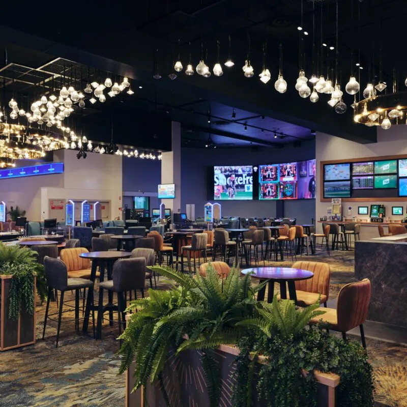 Sports viewing lounge at The Ville Resort-Casino