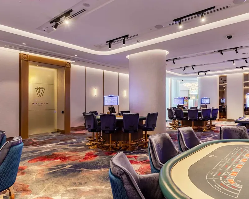 Table games area at The Ville Resort-Casino