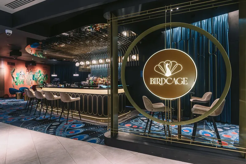 Entrance to the Birdcage Bar at Wrest Point Casino Hotel